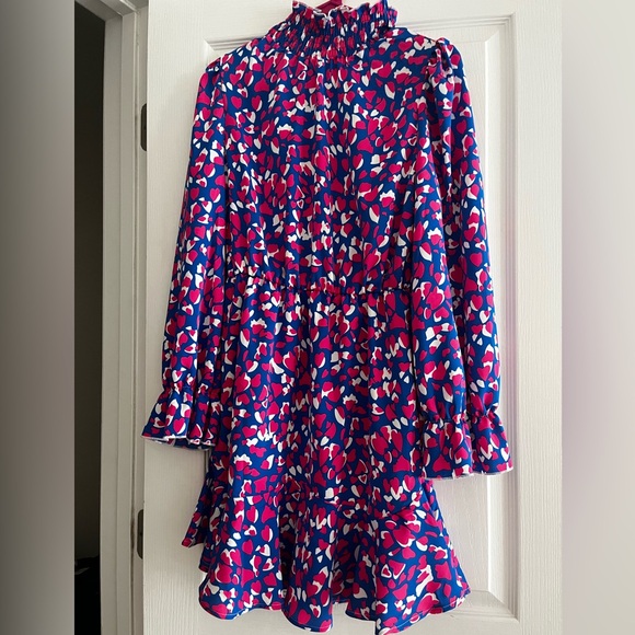 Pretty long sleeved colorful dress. Xs - Picture 1 of 2